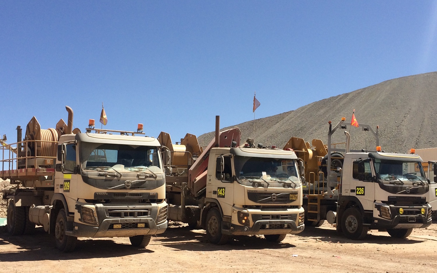 Entregas de equipos FMA en mineras Perú 2017